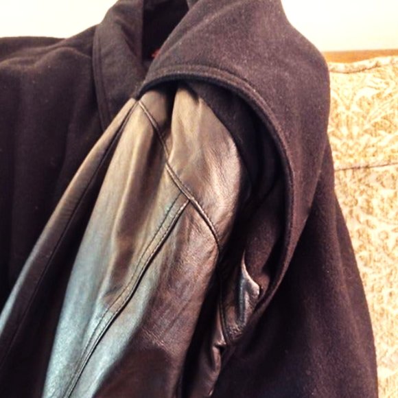 SNAP-ON 75th Anniv. Men's XL Black Wool & Leather Vintage Jacket ~ (1995) ~ EVC - Picture 12 of 14